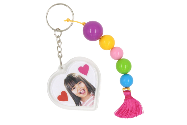 Plastic Keychains - 2 Pieces - 8 - Transparent Plastic - 10doigts.com - Plastique Transparent - 10doigts.fr