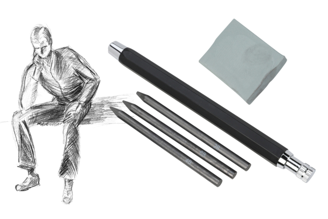 portaminas dibujo - Crayons à papier : l'outil indispensable pour écrire et dessiner - 10doigts.fr