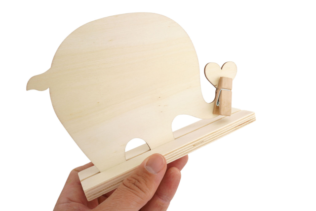 Portafotos Elefante de madera a decorar - Cadres photo en bois à décorer - 10doigts.fr