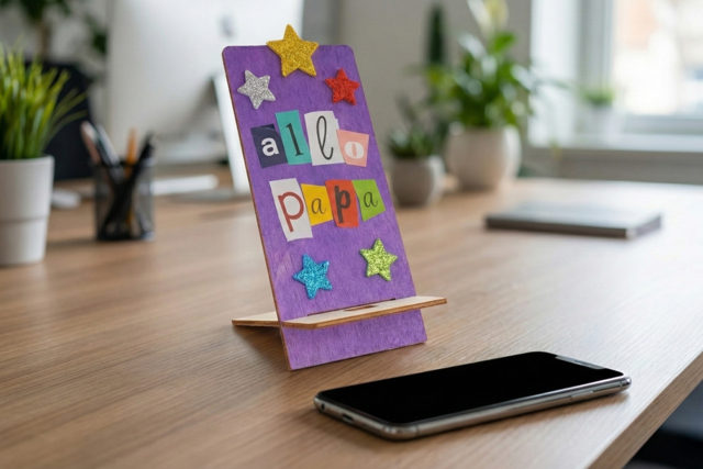 Wooden Smartphone Stands - 6 Pieces - 2 - Office Supplies - 10doigts.com - Objets pour le bureau : personnalisez votre espace de travail - 10doigts.fr