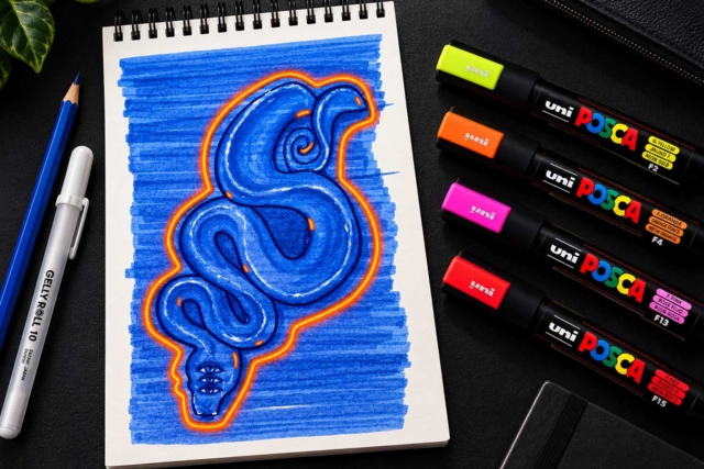 pintura posca efecto neón - Marqueurs POSCA : la référence mondiale de la peinture nomade - 10doigts.fr