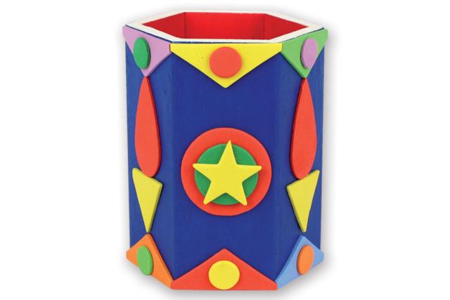 Hexagonal Pen Holder - 5 - Pencil Pots, Cache-Pots - 10doigts.com - Pots à crayons, cache-pots - 10doigts.fr