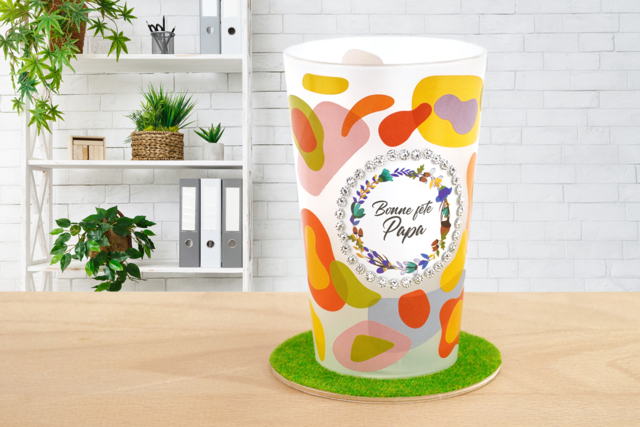 Portalápices "Bonne fête" - Papier effet et matière - 10doigts.fr