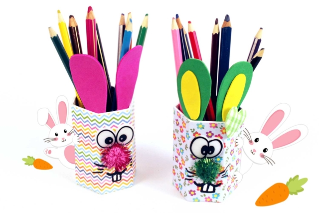 Cardboard Pencil Pots - 2 - Cardboard Pots - 10doigts.com - Pots en carton - 10doigts.fr