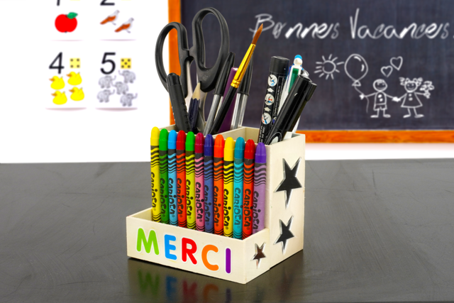 Pencil Holder, 3 Compartments - 5 - Pencil Pots, Cache-Pots - 10doigts.com - Pots à crayons, cache-pots - 10doigts.fr