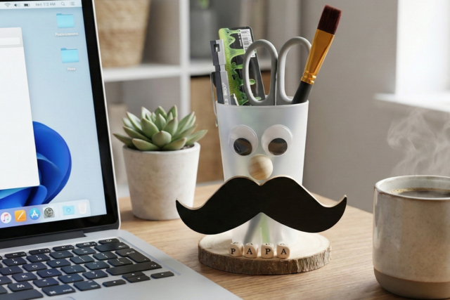 Decorative Wooden Mustache - 2 - Wooden Shapes - 10doigts.com - Formes en bois à décorer - 10doigts.fr