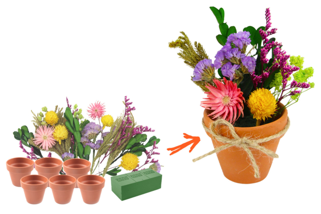 Dried Flower Composition Kit - 6 Pieces - 1 - Parent's Day Kits - 10doigts.com - Kits fête des parents - 10doigts.fr