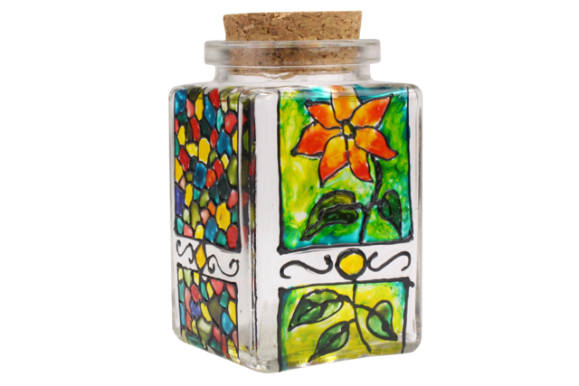 Glass Jars with Cork Lids - 6 Pieces - 3 - Glass Supports - 10doigts.com - Supports en Verre - 10doigts.fr