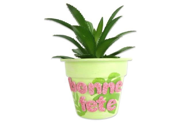 Plastic Pots - 6 Pieces - 8 - Opaque Plastic - 10doigts.com - Plastique Opaque - 10doigts.fr