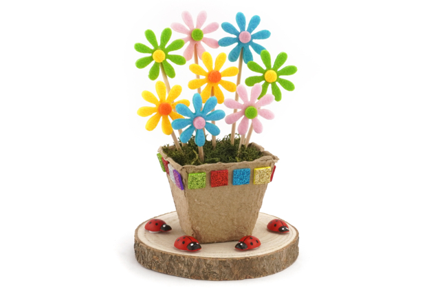 Natural Fiber Pots - 14 Pieces - 2 - Cardboard Pots - 10doigts.com - Pots en carton - 10doigts.fr