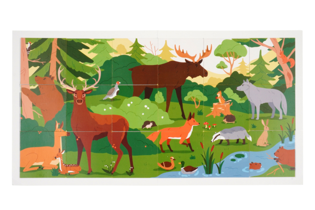 Sturdy Card Puzzle Board - 18 Pieces - 5 - Puzzles - 10doigts.com - Puzzles - 10doigts.fr