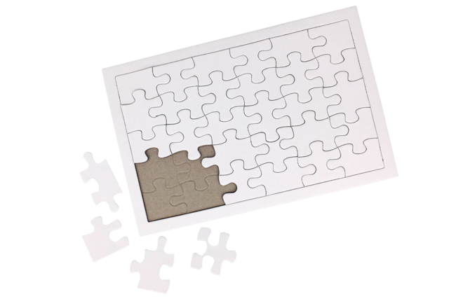 Small Piece Puzzles - 10 White Puzzles - 1 - Coloring Puzzles - 10doigts.com - Puzzles à colorier - 10doigts.fr