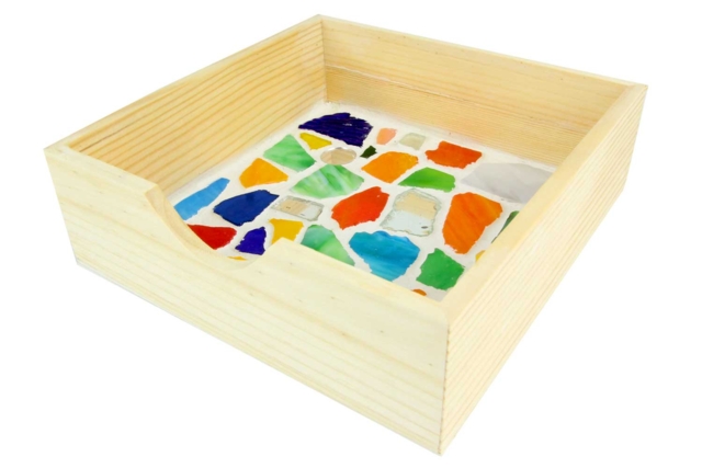 Square Wooden Tray - 19 cm - 2 - Wooden Objects for the Kitchen - 10doigts.com - Objets en bois à décorer pour la cuisine - 10doigts.fr