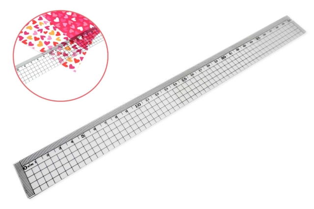 regla transparente graduada - Cutters, massicot - 10doigts.fr