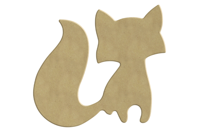 Wooden Fox to Decorate - 1 - Wooden Animals - 10doigts.com - Animaux en bois à décorer - 10doigts.fr