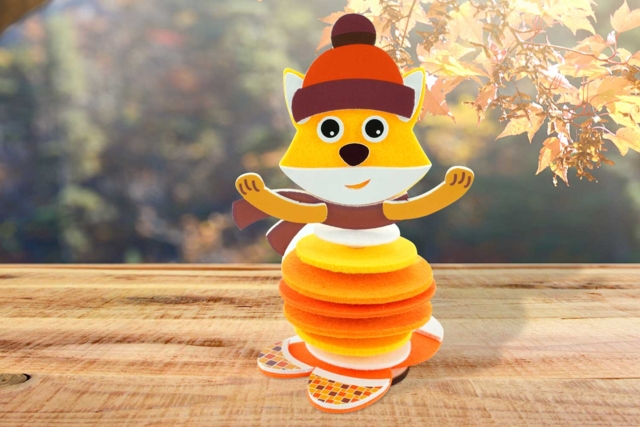 Felt Foxes to Assemble - 6 Pieces - 1 - Creative Autumn Kits - 10doigts.com - Kits créatifs d'automne : des activités clé en main pour les enfants - 10doigts.fr
