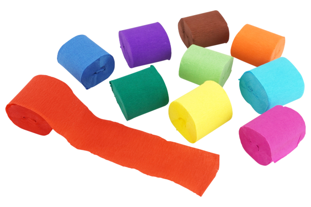 rollo de cinta de papel crepé - Papier crépon - 10doigts.fr