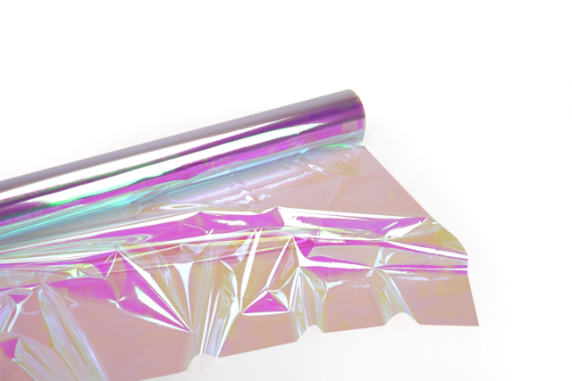 Iridescent Transparent Plastic Film - 1 - Wrapping Paper - 10doigts.com - Papiers cadeaux - 10doigts.fr