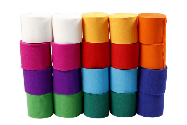 rollos de papel crepé surtidos - Papier crépon - 10doigts.fr