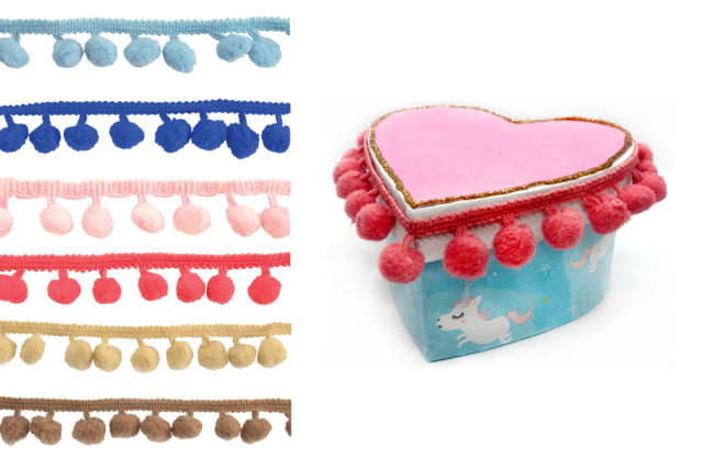 Pom Pom Ribbons - Choose Your Colors - 1 - Ribbons and Bias - 10doigts.com - Rubans - 10doigts.fr