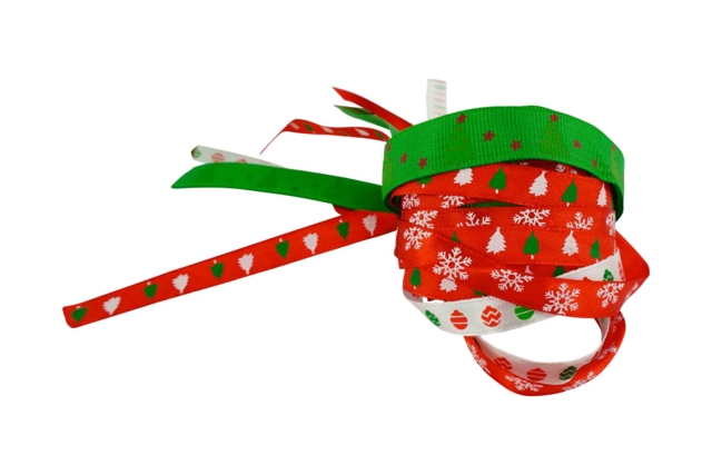 Christmas Ribbons - 4 Pieces - 1 - Ribbons and Bows - 10doigts.com - Nœuds et rubans pour toutes vos créations - 10doigts.fr