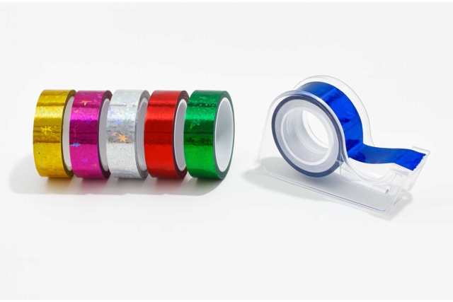 Holographic Multicolored Adhesive Tapes - 6 Pieces - 1 - Colored Adhesives and Masking Tape - 10doigts.com - Adhésifs colorés et Masking tape - 10doigts.fr