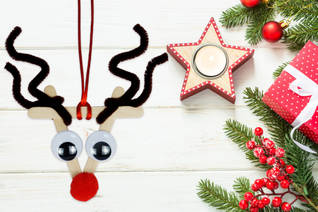 Rodolfo el reno de Papá Noel - Accessoires en bois - 10doigts.fr