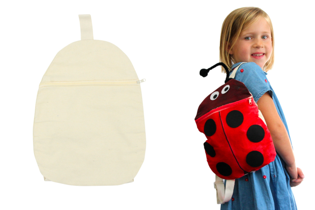 My First Cotton Backpack - 24 x 32 cm - 1 - Cotton, Linen - Textiles - 10doigts.com - Coton, lin - Textiles - 10doigts.fr