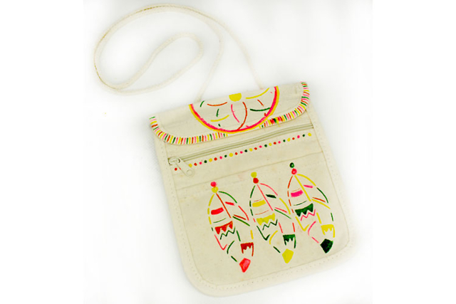 Shoulder Bag - 17 x 14 cm - 3 - Cotton, Linen - Textiles - 10doigts.com - Coton, lin - Textiles - 10doigts.fr
