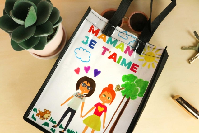 Customizable Bag - 30 cm - 2 - Fabric Bags and Pouches - 10doigts.com - Sacs et trousses en tissu à personnaliser : vos supports de création textile - 10doigts.fr