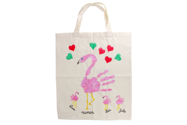 Cotton Shopping Bag - 42 x 37 cm - 7 - Cotton, Linen - Textiles - 10doigts.com - Coton, lin - Textiles - 10doigts.fr