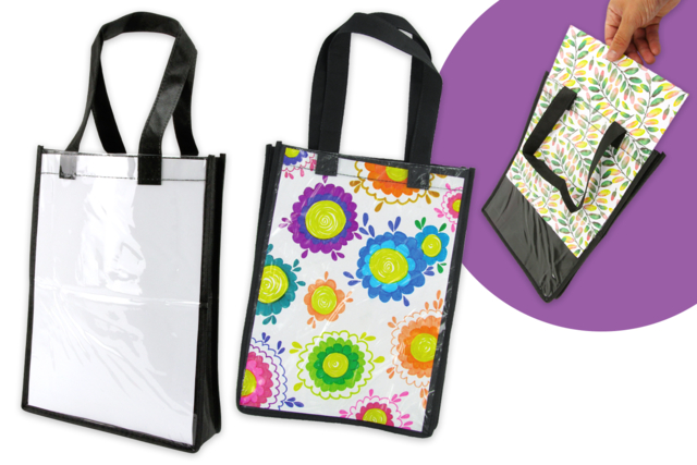 Customizable Bag - 30 cm - 1 - Fabric Bags and Pouches - 10doigts.com - Sacs et trousses en tissu à personnaliser : vos supports de création textile - 10doigts.fr