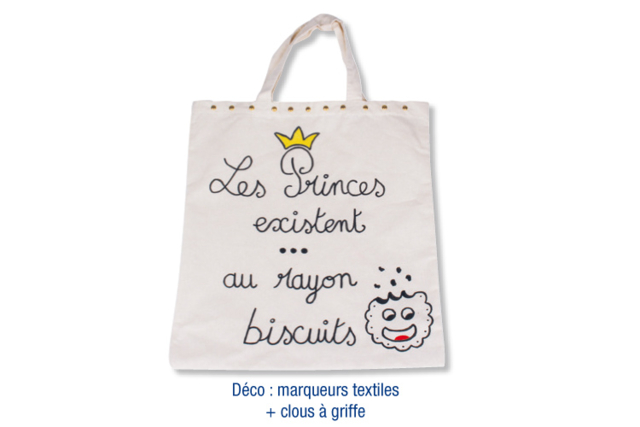 Cotton Shopping Bag - 42 x 37 cm - 6 - Cotton, Linen - Textiles - 10doigts.com - Coton, lin - Textiles - 10doigts.fr