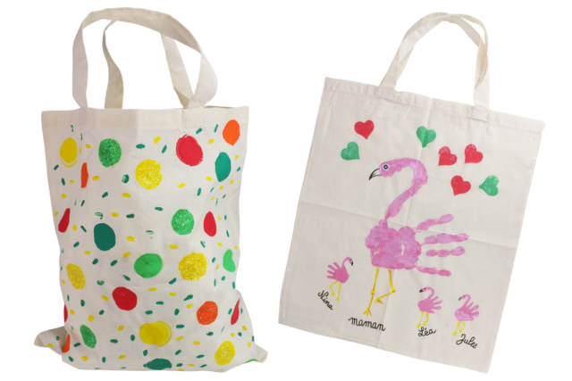 Cotton Shopping Bag - 42 x 37 cm - 4 - Cotton, Linen - Textiles - 10doigts.com - Coton, lin - Textiles - 10doigts.fr