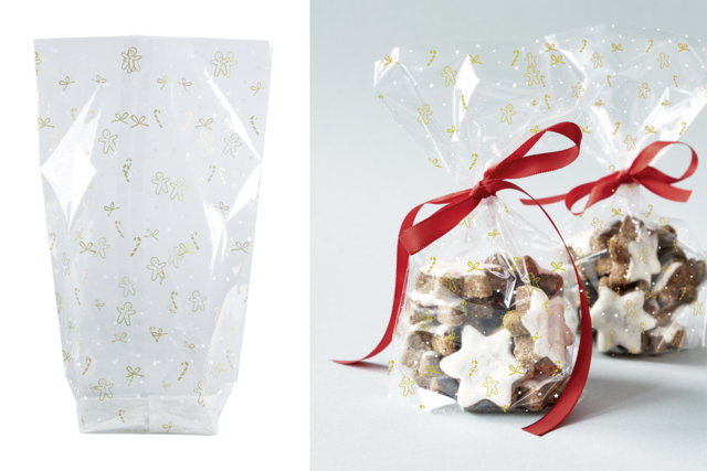 Crystal Bags "Golden Christmas" - 1 - Gift Wrap and Bags - 10doigts.com - Papiers cadeaux et sacs à décorer - 10doigts.fr