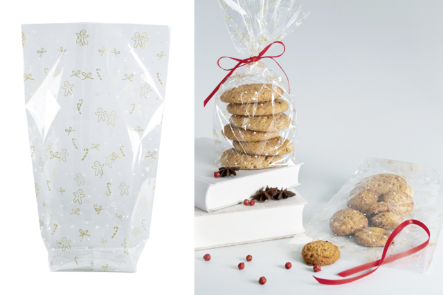 Crystal Bags "Golden Christmas" - 2 - Gift Wrap and Bags - 10doigts.com - Papiers cadeaux et sacs à décorer - 10doigts.fr