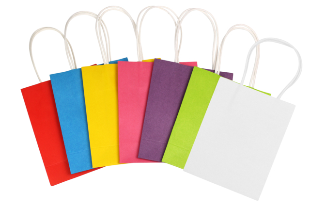 Colored Kraft Bags - 6 pcs - 1 - Wrapping Paper - 10doigts.com - Papiers cadeaux - 10doigts.fr