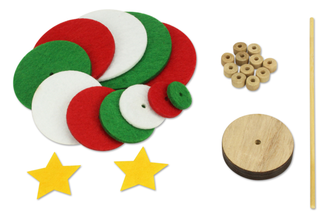 abuelo de Navidad de fieltro - Kits créatifs de Noël pour les enfants - 10doigts.fr