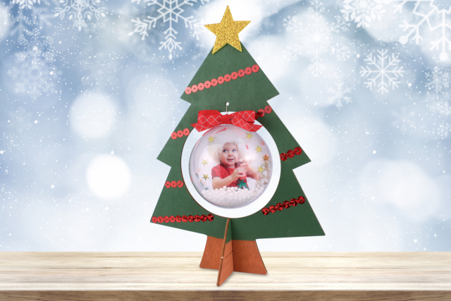 pino de madera + bola - Décorations de Noël en bois - 10doigts.fr