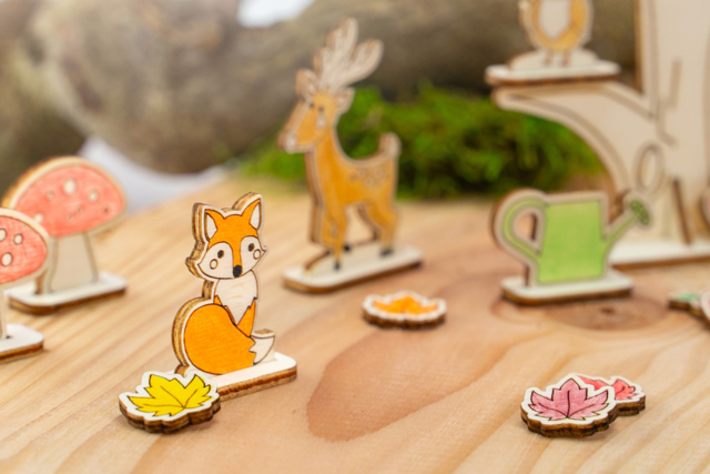 Wooden Scene to Assemble - Autumn Forest - 3 - Wooden Games and Toys - 10doigts.com - Jeux et Jouets en bois à décorer - 10doigts.fr
