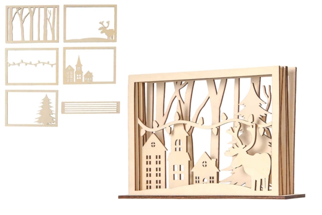 3D Village Christmas Scene to Assemble - 1 - Christmas Villages and Nativity Scenes to Create - 10doigts.com - Crèches et villages de Noël à fabriquer - 10doigts.fr