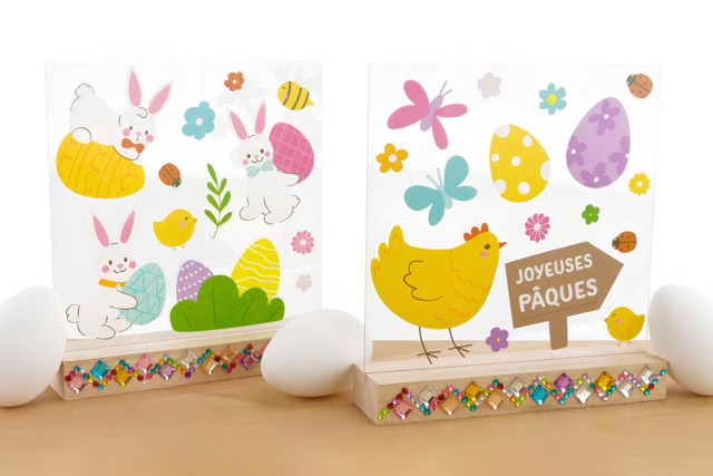 Acrylic Plaque Handprint Frame + Base - 15 cm - 6 - Wooden Photo Frames - 10doigts.com - Cadres photo en bois à décorer - 10doigts.fr