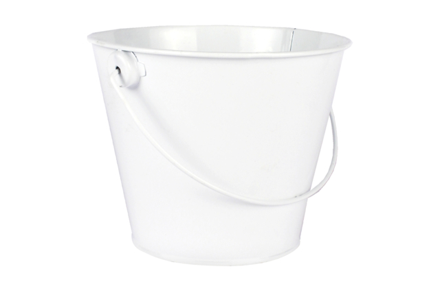 white bucket - Supports en Métal - 10doigts.fr