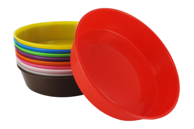 Plastic Bowls, Assorted 10 Colors - 1 - Palettes and Storage - 10doigts.com - Palettes et rangements - 10doigts.fr