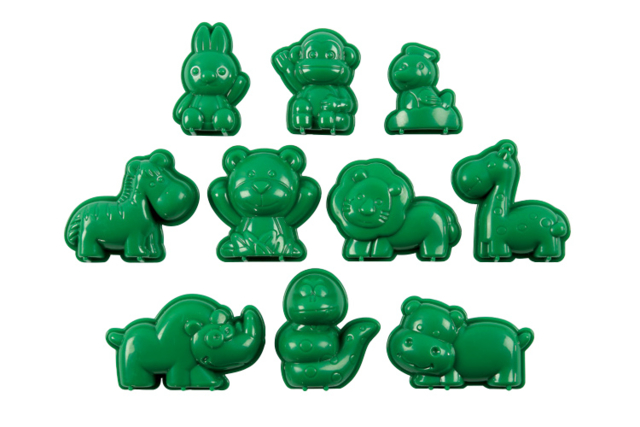 Plastic Animal Molds - 10 Pieces - 0 - Molds for plaster, soap, concrete ... - 10doigts.com - Moules pour plâtre, savon, béton ... - 10doigts.fr