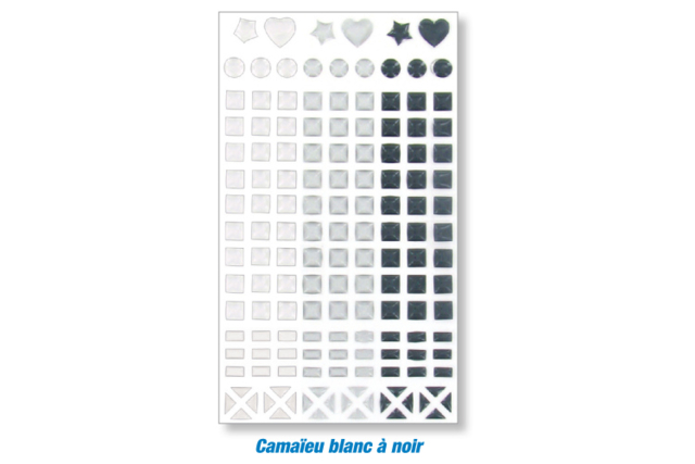 Epoxy Adhesive Mosaics - 147 Stickers - 1 - Paper and Foam Mosaics - 10doigts.com - Mosaïques papier, mousse - 10doigts.fr