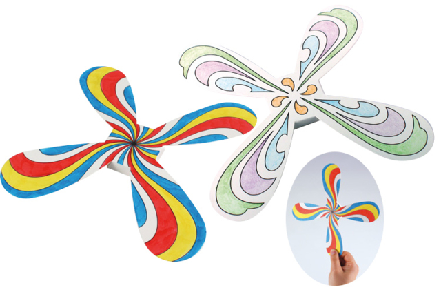 Coloring Boomerangs - 3 Pieces - 2 - Coloring Supports - 10doigts.com - Supports de coloriages originaux pour enfants - 10doigts.fr