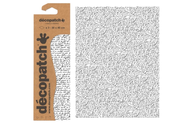 Decopatch Paper Writing - 3 Sheets No. 771 - 2 - Decopatch Papers - 10doigts.com - Papiers Décopatch - 10doigts.fr