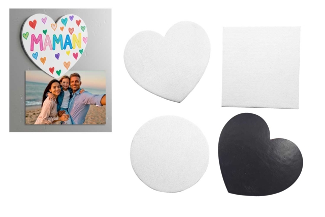 Set de 4 Mini Lienzos Magnéticos - Aimants et magnets créatifs pour loisirs créatifs - 10doigts.fr