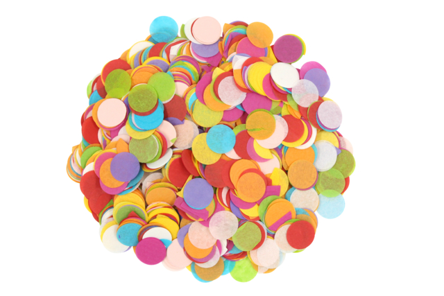 Set de 5000 círculos de papel de seda en colores surtidos - Papiers de soie - 10doigts.fr